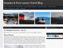 Tablet Screenshot of ecuadorperuluxurytravel.com